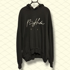 ✨希少・美品✨ atmos pink 筆記体ロゴパーカー L ドルマンスリーブの画像