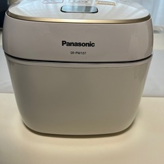 【Panasonic IHジャー炊飯器 SR-PW100（5.5合）】2018年製の画像
