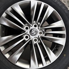 40系アルファード　ヴェルファイア 新車外し　純正ホイール　スタッドレスタイヤホイールセット　新品タイヤ　225/60r18の画像
