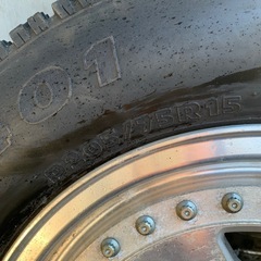 ハイエース系　スパイクタイヤ4本　アルミホイール
付の画像