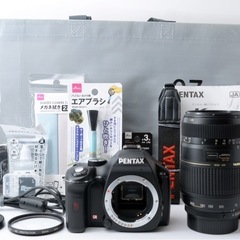 S数約500回！PENTAX K-X★望遠レンズ★スマホ転送★美品  1ヶ月動作補償あり！ 安心のゆうパック代引き発送！ 送料、代引き手数料無料！の画像