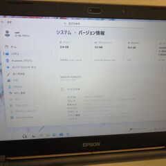 【Office 2021 使用可】 美品 ノートPC  Core i7 4810MQ（4コア8スレッド）  SSD メモリ16GB Endeavor NJ3900E  EPSON  の画像