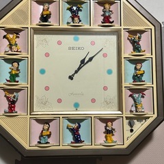 壁掛け 時計 からくり時計の画像