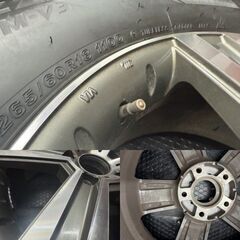 【BS BLIZZAK DM-V3 265/60R18】スタッドレス【EURO PREMIUM WERNER ヴェルナー 18インチ 7J5HPCD130+63】バリ溝 ベンツ/Gクラス等(STF057)の画像