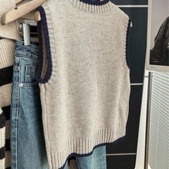 決まりました。レディース　ニットベストの画像