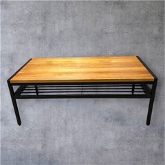 アイアン　木製　ローテーブル　の画像