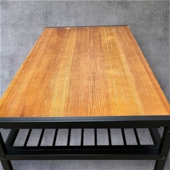 アイアン　木製　ローテーブル　の画像