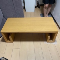 コーヒーテーブル／ローテーブル／リビングテーブル／ナチュラルの画像