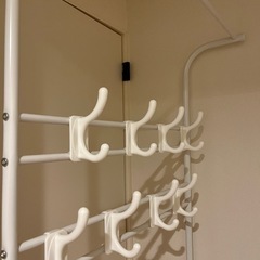 玄関収納　ハンガーラック　ハンガーポールの画像