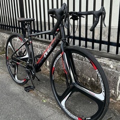 ＜整備済・美品車＞GALLOPING・ロードバイク・24段変速・バトンホイール 2wayディスクブレーキ・クランクギア/チェーン/前後ディスクブレーキパッド/バーテープ新品交換済で超お得品！の画像