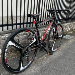 ＜整備済・美品車＞GALLOPING・ロードバイク・24段変速・バトンホイール 2wayディスクブレーキ・クランクギア/チェーン/前後ディスクブレーキパッド/バーテープ新品交換済で超お得品！の画像