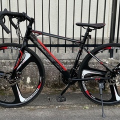 ＜整備済・美品車＞GALLOPING・ロードバイク・24段変速・バトンホイール 2wayディスクブレーキ・クランクギア/チェーン/前後ディスクブレーキパッド/バーテープ新品交換済で超お得品！の画像