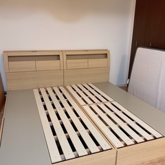 ニトリ シングルベッドフレーム・マットレスセット 2つの画像