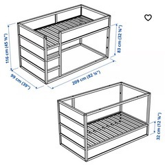 IKEA キッズベッド　KURA の画像
