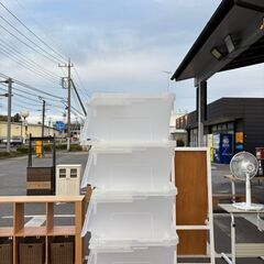 収納ボックス 衣装ケース クリア 4点セットの画像