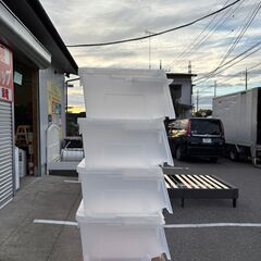 収納ボックス 衣装ケース クリア 4点セットの画像