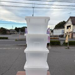 収納ボックス 衣装ケース クリア 4点セットの画像