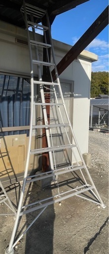 オールアルミ　三脚脚立