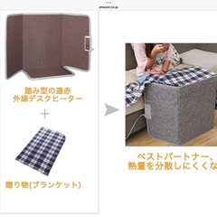 mriyon 遠赤外線デスクヒーター　3時間タイマー付きの画像