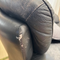 イタリア製レザーソファーの画像