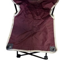 ☆現品限り☆折りたたみ式アウトドアチェア Upland 袋付き キャンプ道具 バーガンディ おしゃれ レトロ 【ジ 1119-06】の画像