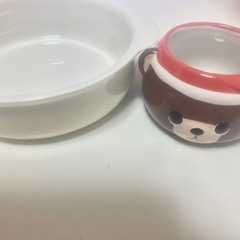 美品ティファール電気ポット、おまけのグラタン皿、クマさんのカップ、タッパー付き の画像