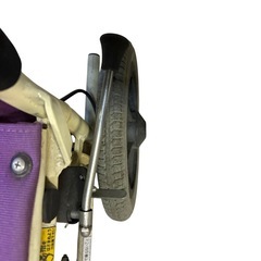 ☆現品限り☆車椅子 KAWAMURA  紫色 動作異常なし【ジ 1119-08】の画像