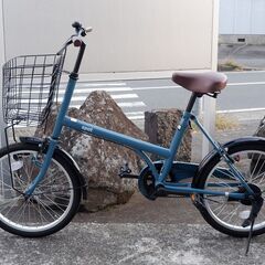 サイクルスポット spot 20インチ 小径車 シングルスピード ブルー 25-B003Jの画像