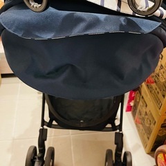 Aprica ラクーナ クッションAB／ネイビー系 付属品セットの画像