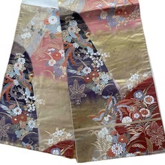 袋帯 さが美 金彩 留袖 訪問着 格調高い 花鳥柄 礼装用の画像