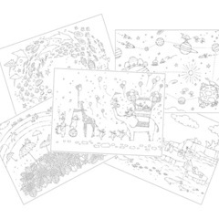 新品　コクヨ　「はみだしてもいいぬりえ」の画像