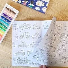 新品　コクヨ　「はみだしてもいいぬりえ」の画像