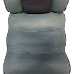 ☆訳あり品☆座椅子 倒せるタイプ グリーン ややシミあり 【ジ 1119-09】の画像