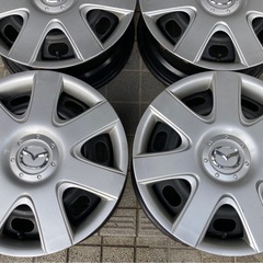 マツダ純正 15インチ スチールホイール＋キャップの画像