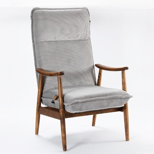 天然木　ポケットコイル　リクライニング可　チェア