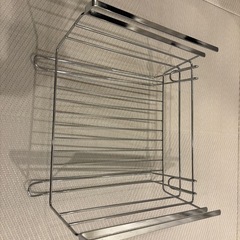 フック付き吊り戸棚バスケットの画像