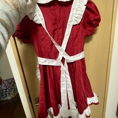 メイドコスプレ　赤　ナースメイド　ナースコスプレの画像