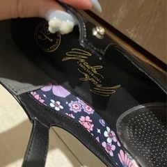 YOSUKE パンプス　黒　ヒール　厚底　ヨースケの画像