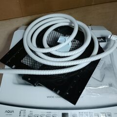 洗濯機 アクア 8.0kg 全自動 簡易乾燥 3Dアクティブ洗浄 高濃度クリーン浸透RX 2024年製 AQW-V8Rの画像