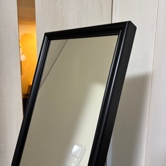 【三連休限定】姿見　ミラー　ブラックの画像