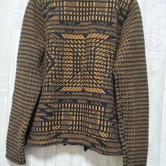 H&M 幾何学模様の長袖カーディガンジャケットの画像