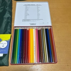 絵の具と色鉛筆セットの画像