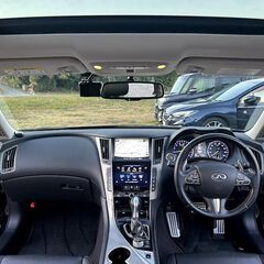 スカイライン★極美品★HV37現行型【最上級モデル350GTハイブリッドタイプSP】車検R9年5月迄・黒本革シート・19アルミ・車間制御クルコン・純正Mナビ…の画像