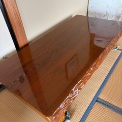 良品◎  一枚板　座卓　ローテーブルの画像