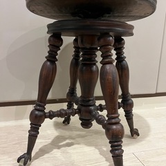 アンティーク昇降式ピアノスツールの画像