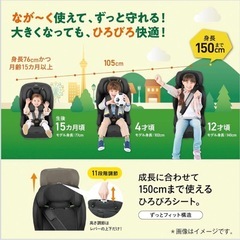 【超美品】チャイルドシート、ジュニアシートの画像