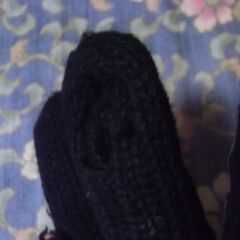 ●無料● CIAOPANIC 黒 手袋 大人サイズ 使用感あり 差し上げます。の画像