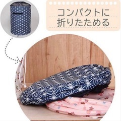 布団収納ケース　ネイビーの画像