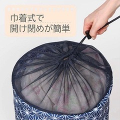 布団収納ケース　ネイビーの画像