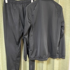 NIKE トラックジャケット　刺繍ロゴ　L ナイキ セットアップ トラックジャケット ジャージ ブラック 黒 上下セット NIKEの画像